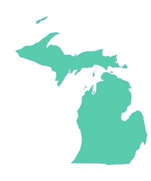 Michigan state outline